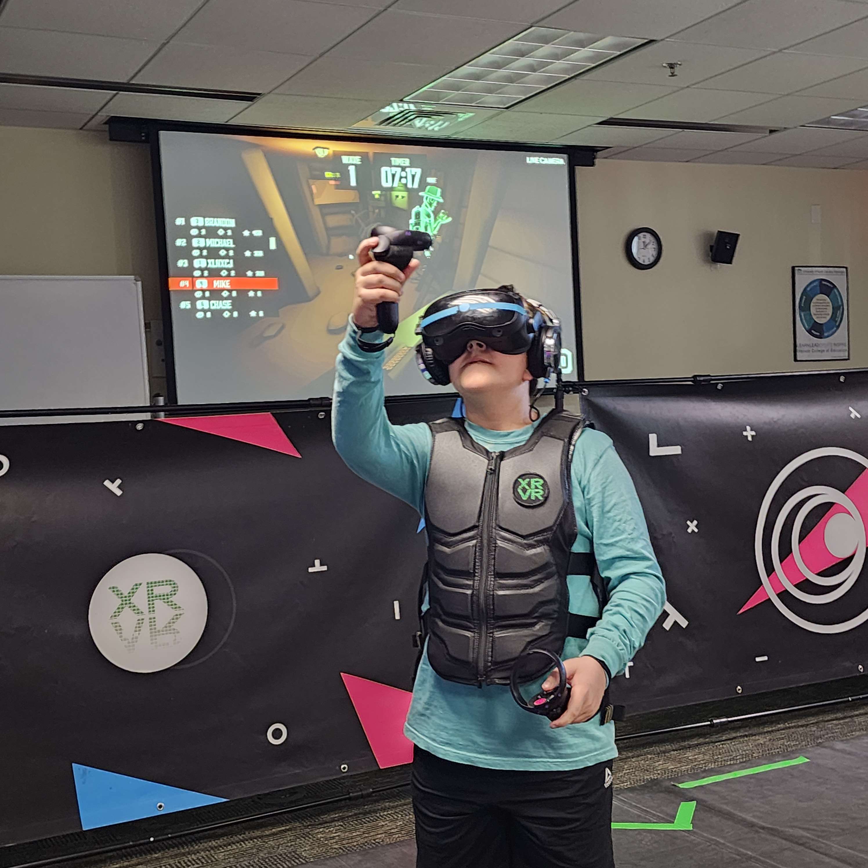 Student in the Arena at UNCW Gamecon